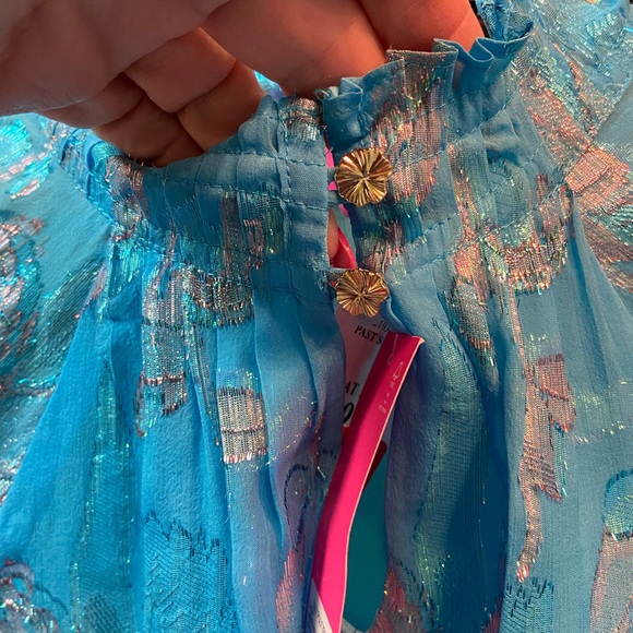 Lilly Pulitzer Galiana Silk Top NWT$178 - Picture 7 of 8